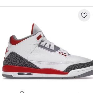 Nike Air Jordan 3 White Red Gray Sneakers